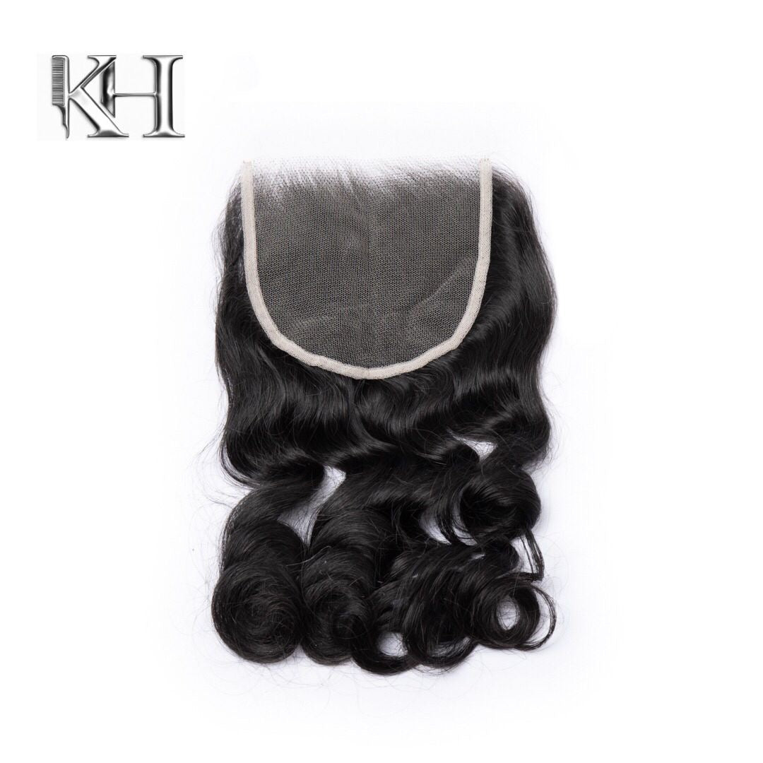 Brazilian Raw Closure 5X5 HD Lace Loose Wave